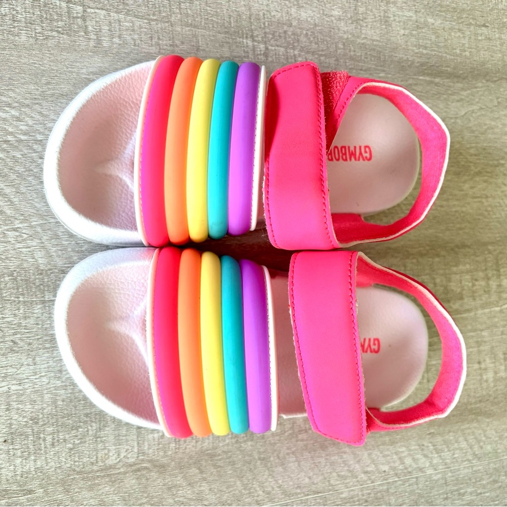 Gymboree Pink Rainbow Sandals Vibrant Summer Style